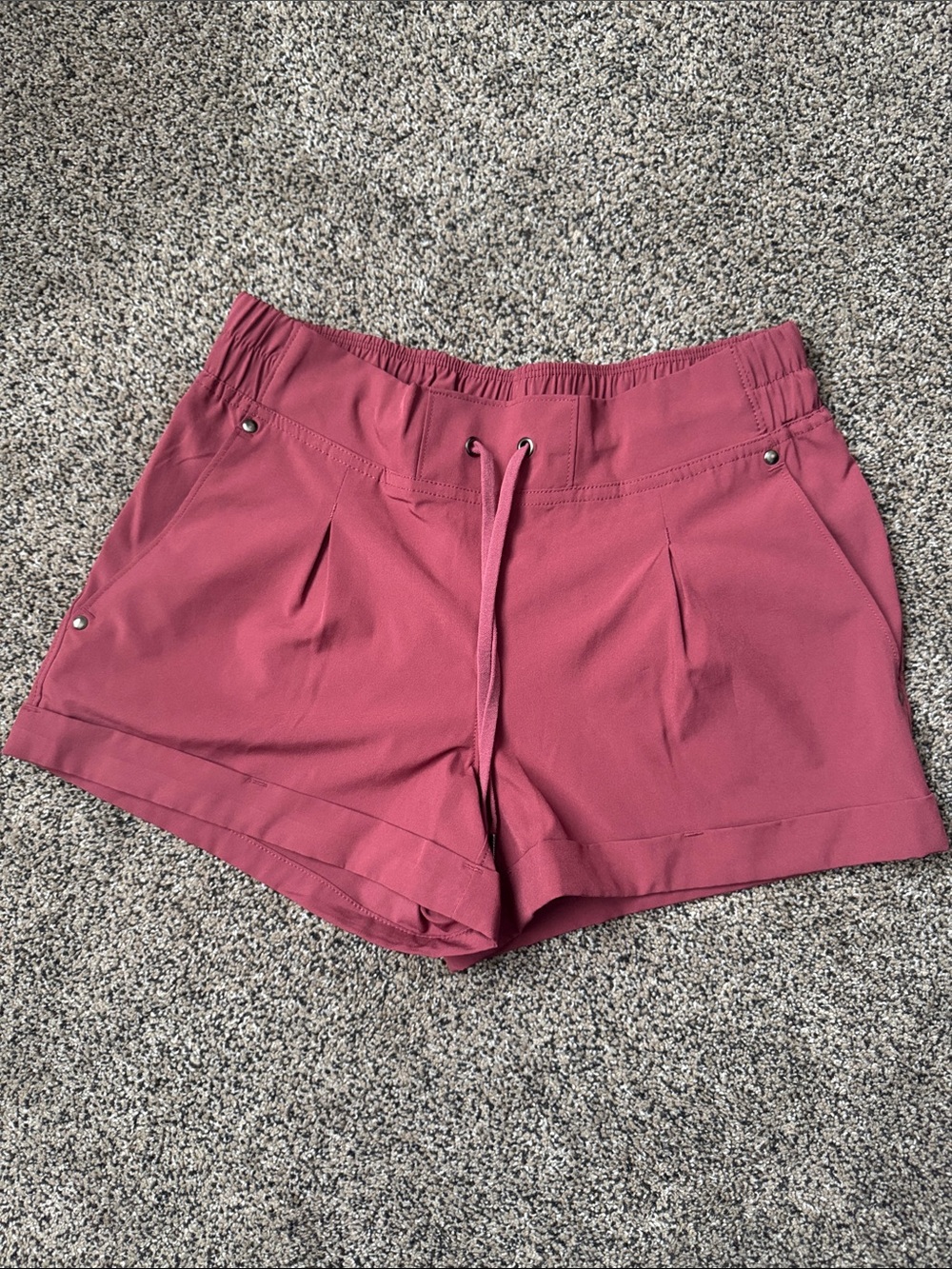 Mondetta Women's Rose Athletic Drawstring Shorts